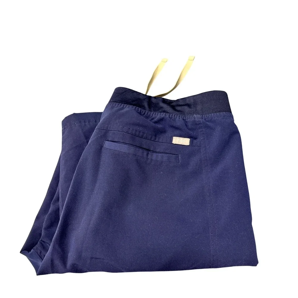 FIGS Axim Scrub Pants Mens XL Navy‎ Blue Medical Drawstring Elastic Waist